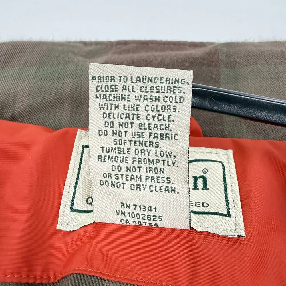 L.L.Bean Nylon Jacket XL Red Orange Zip Bomber Outdoor Gorpcore Utility 2000s